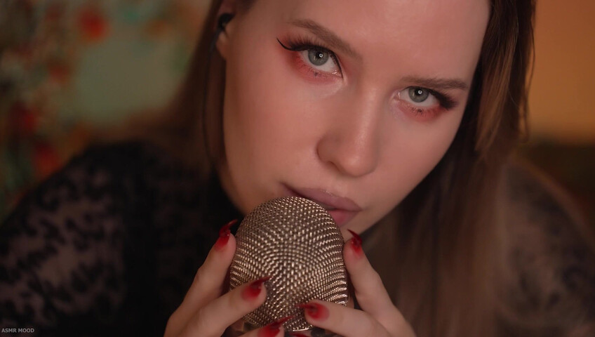ASMR MOOD - Mic Scratching & Licking, Very Close