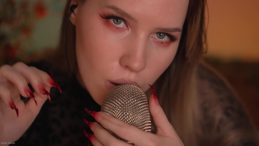 ASMR MOOD - Mic Scratching & Licking, Very Close