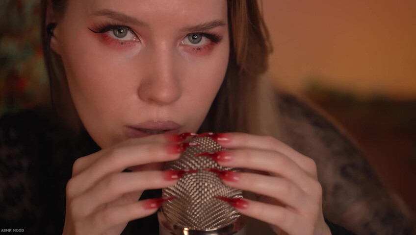 ASMR MOOD - Mic Scratching & Licking, Very Close