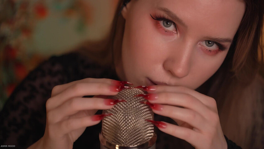 ASMR MOOD - Mic Scratching & Licking, Very Close