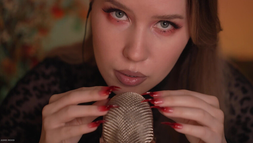 ASMR MOOD - Mic Scratching & Licking, Very Close