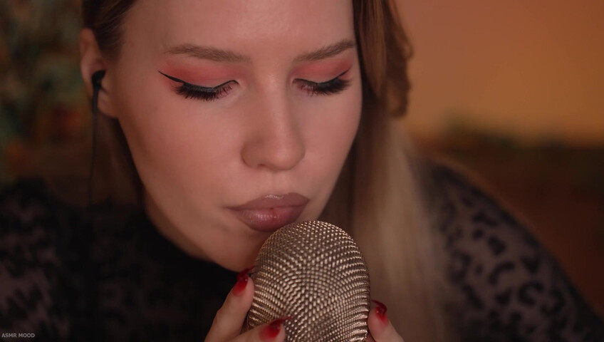 ASMR MOOD - Mic Scratching & Licking, Very Close