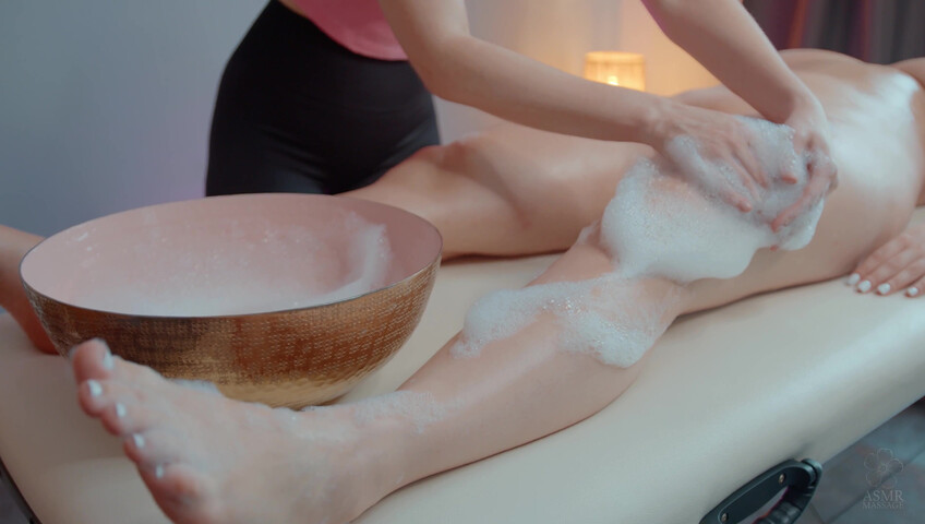 ASMR Massage - 12 May 2026 - Soap Front Massage by Anna to Liza