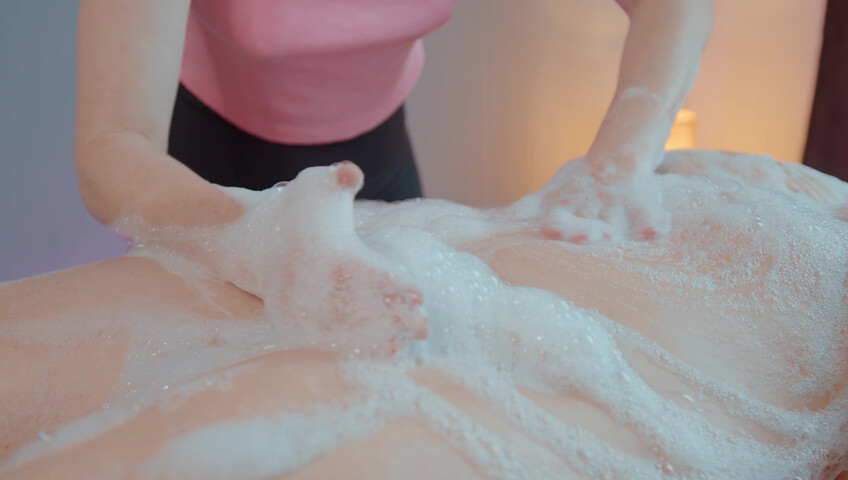 ASMR Massage - 12 May 2026 - Soap Front Massage by Anna to Liza