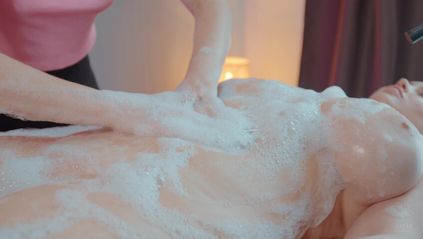 ASMR Massage - 12 May 2026 - Soap Front Massage by Anna to Liza