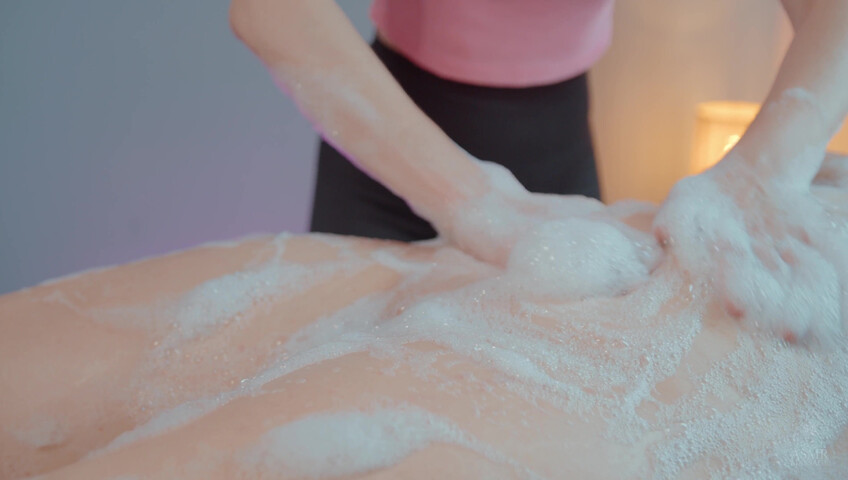 ASMR Massage - 12 May 2026 - Soap Front Massage by Anna to Liza