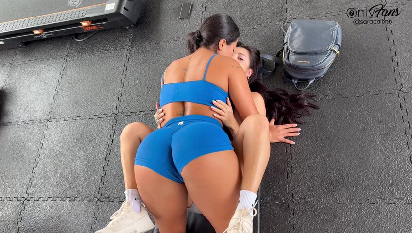 Sara Calixto x Steffy Moreno - Girl & Girl Fun At The Gym