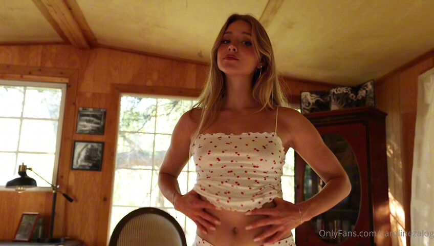 Caroline Zalog - Stepsister Roleplay Caught Me Without Panties