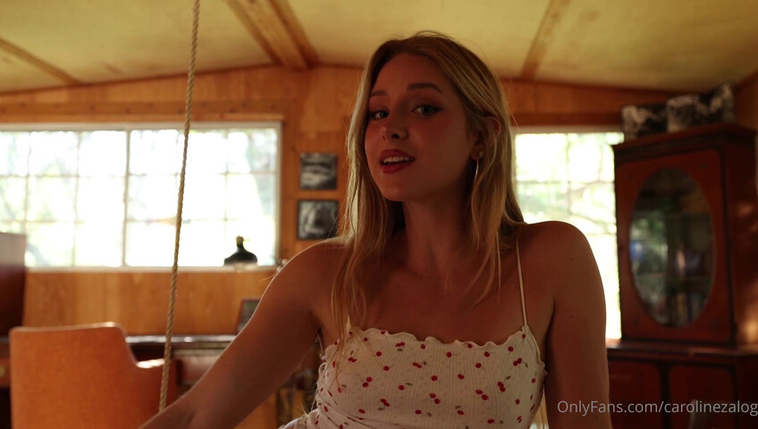 Caroline Zalog - Stepsister Roleplay Caught Me Without Panties