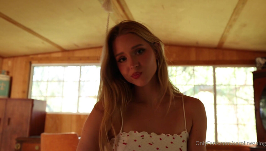 Caroline Zalog - Stepsister Roleplay Caught Me Without Panties