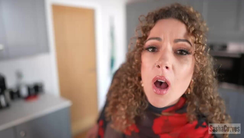 Sasha Curves – Home Alone With Your Reluctant Step-Mom
