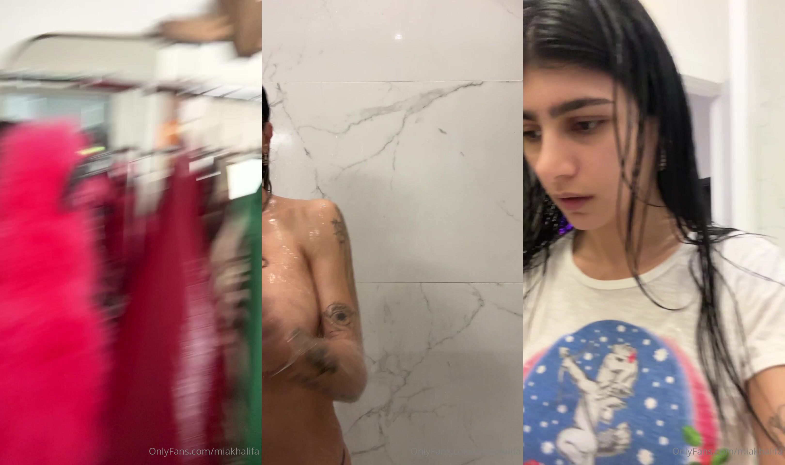 Mia Khalifa - SHOWER VIDEO SHOWING FULL BOOBS