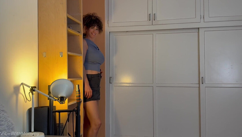 VibeWithMommy - Stepmom Catches Stepson Masturbating and Joins In With Huge Tits Then Regrets It All