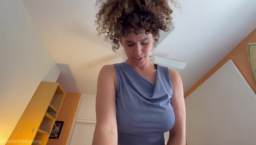VibeWithMommy - Stepmom Catches Stepson Masturbating and Joins In With Huge Tits Then Regrets It All