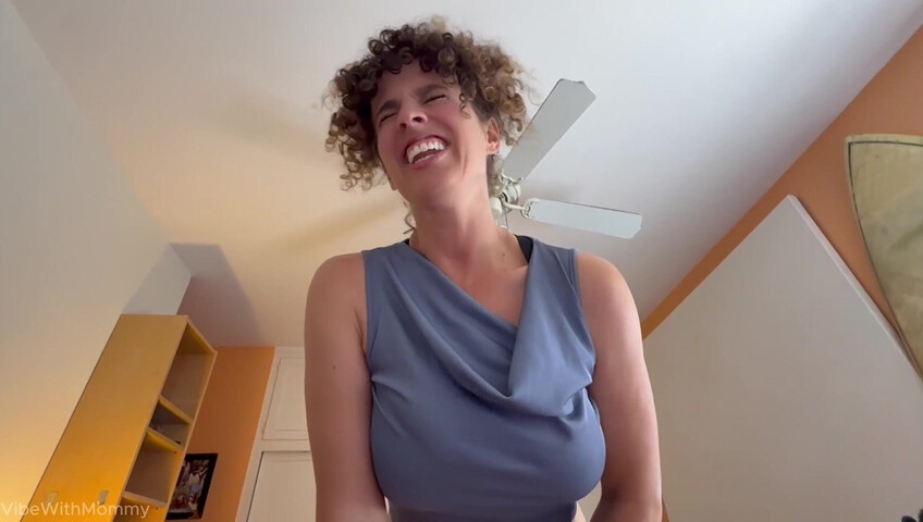 VibeWithMommy - Stepmom Catches Stepson Masturbating and Joins In With Huge Tits Then Regrets It All