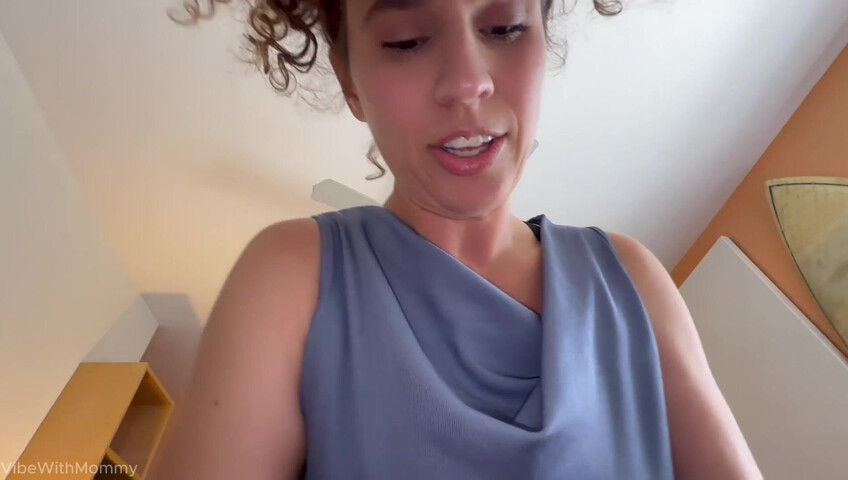 VibeWithMommy - Stepmom Catches Stepson Masturbating and Joins In With Huge Tits Then Regrets It All