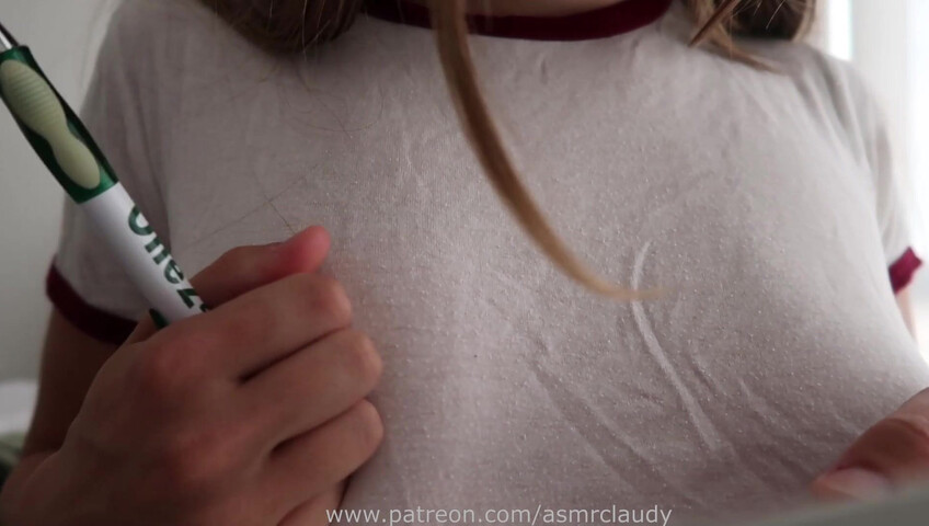 Claudy ASMR - Nip slip at 10:12 - Her new tutor