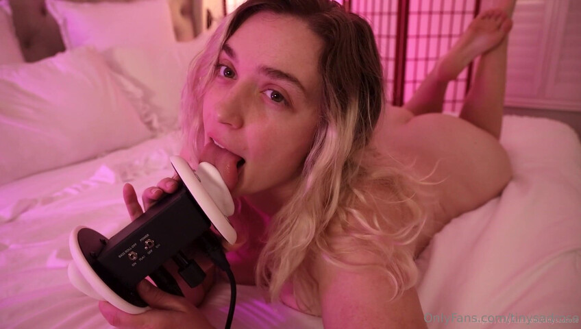Rose ASMR - Fully nude PPV ear licking, ear kissing, moaning hard