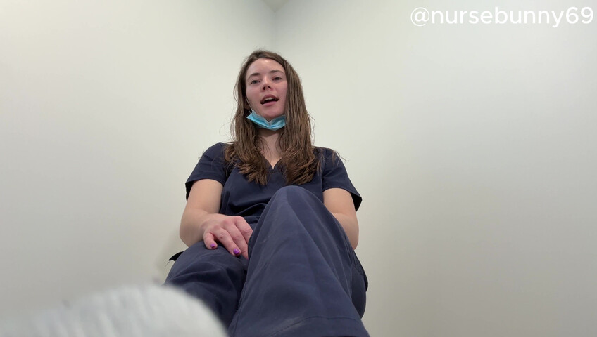 Nursebunny69 - Smell My Stinky Socks and Toes with a Tape Gag 4K
