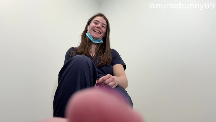 Nursebunny69 - Smell My Stinky Socks and Toes with a Tape Gag 4K