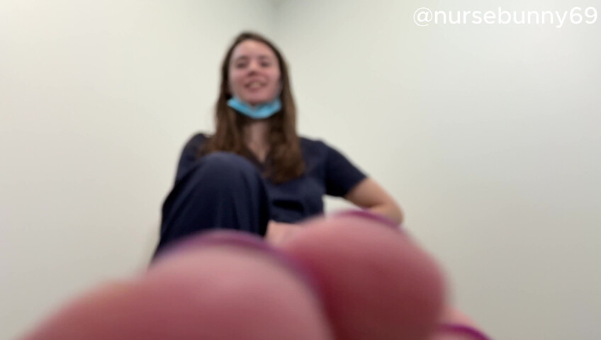 Nursebunny69 - Smell My Stinky Socks and Toes with a Tape Gag 4K