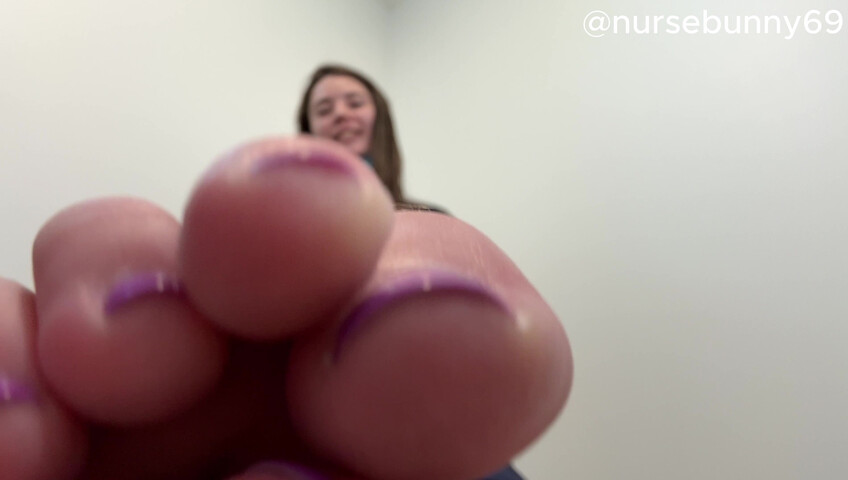 Nursebunny69 - Smell My Stinky Socks and Toes with a Tape Gag 4K