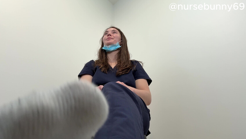 Nursebunny69 - Smell My Stinky Socks and Toes with a Tape Gag 4K