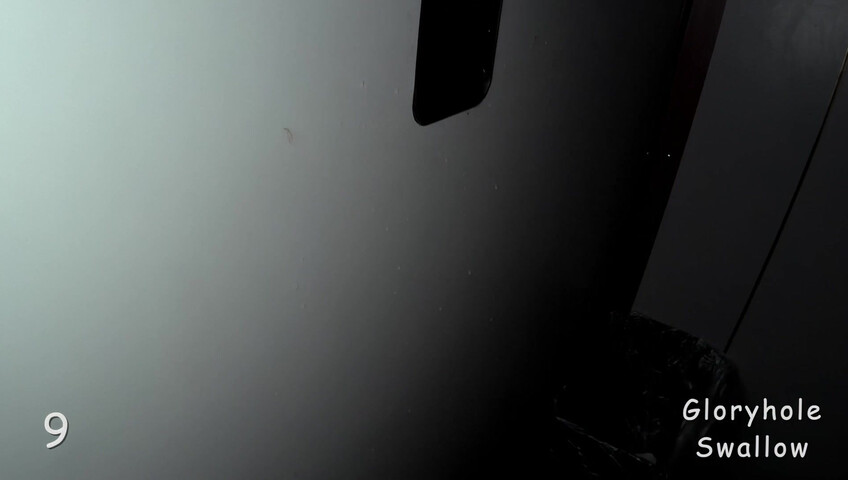 Gloryhole Swallow - Gretchen's 1st Visit
