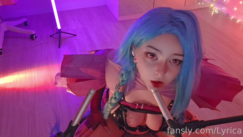 Lyrica ASMR - Sensual ear licking from Jinx? Yes or..yes?)
