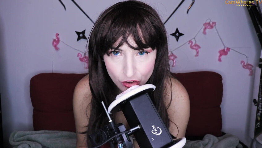Magical Star ASMR - Girlfriend in teasing lingerie plays with herself and ear licking