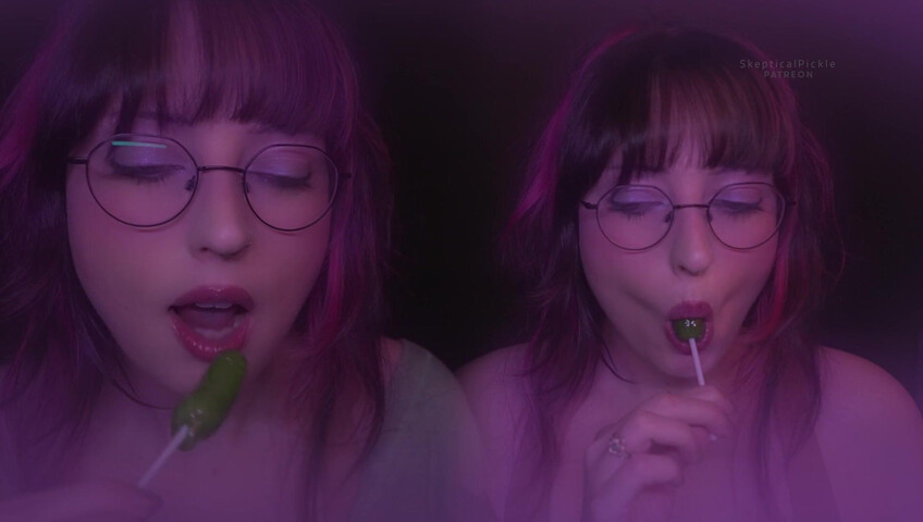 SkepticalPickle ASMR - 31 May 2026 - Twins Sucking Pickle Lolipop, Mic in Bra Experiment, & Sucking Audio (Platinum)