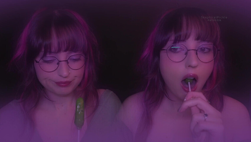 SkepticalPickle ASMR - 31 May 2026 - Twins Sucking Pickle Lolipop, Mic in Bra Experiment, & Sucking Audio (Platinum)