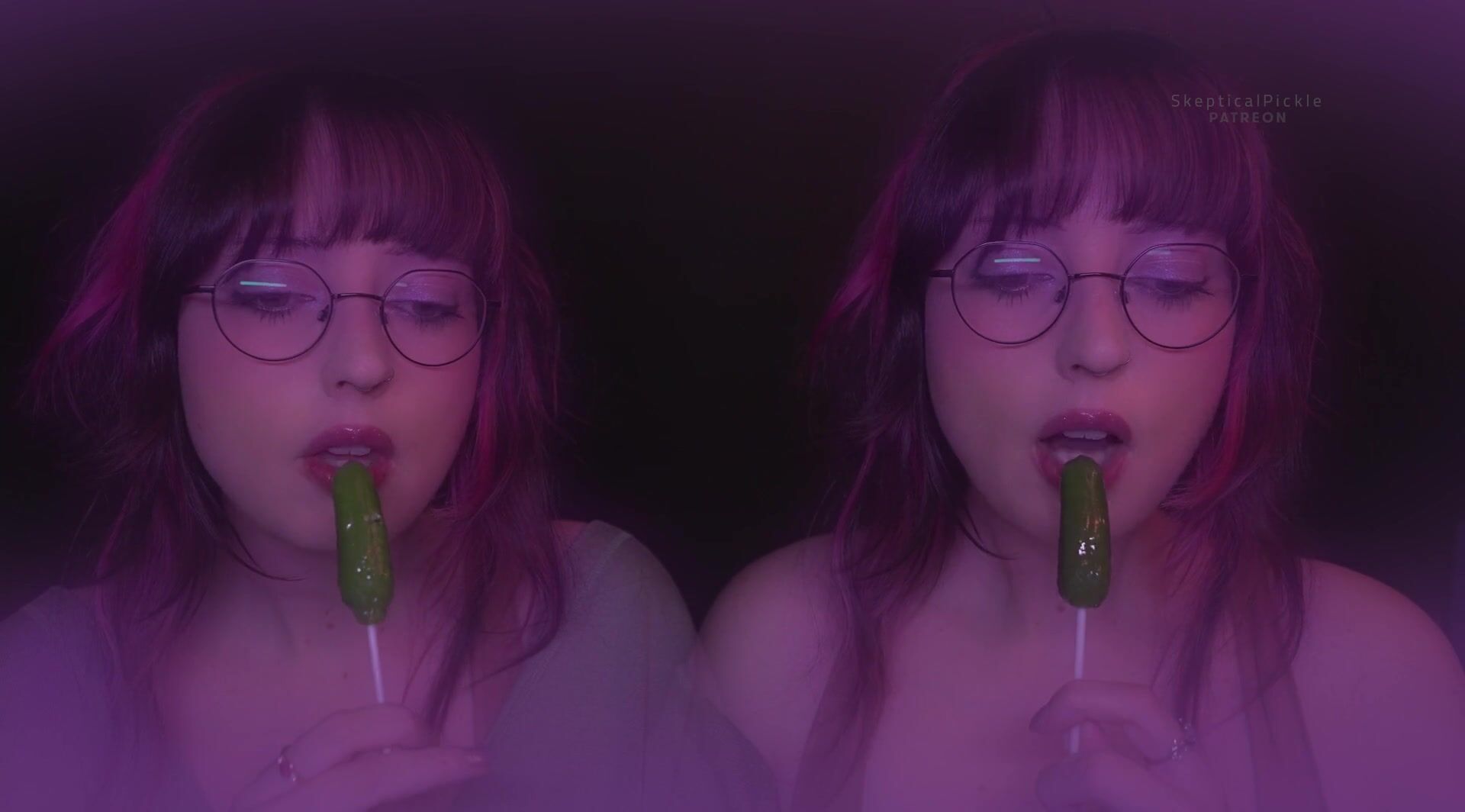 SkepticalPickle ASMR - 31 May 2026 - Twins Sucking Pickle Lolipop, Mic in Bra Experiment, & Sucking Audio (Platinum)