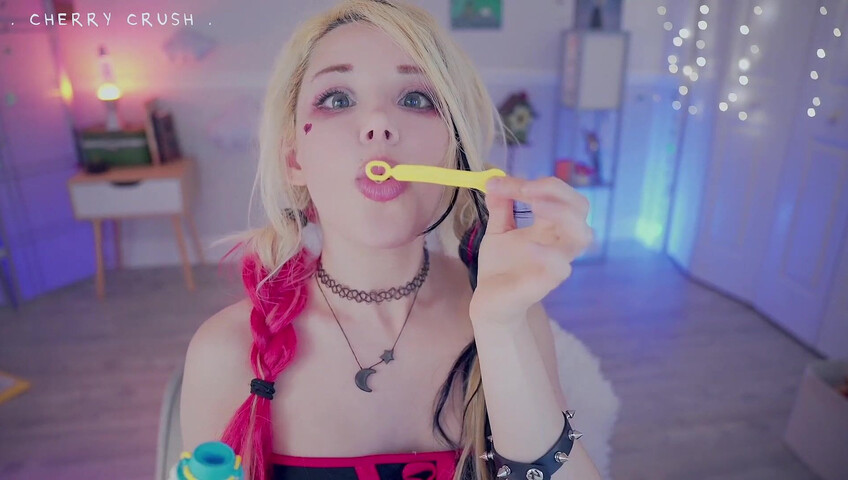 MyCherryCrush - NEW ASMR Harley Quinn | Wet Pussy Sounds | Glass Toys & Buttplugs | Dirty Talking & moaning | Spit play & Tingly Wet Tongue Sounds