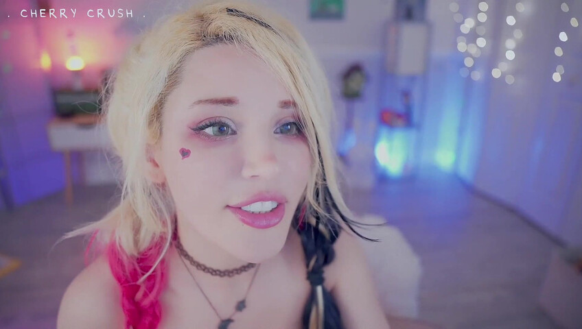 MyCherryCrush - NEW ASMR Harley Quinn | Wet Pussy Sounds | Glass Toys & Buttplugs | Dirty Talking & moaning | Spit play & Tingly Wet Tongue Sounds