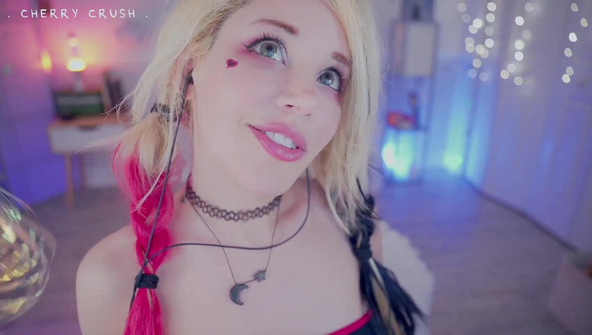 MyCherryCrush - NEW ASMR Harley Quinn | Wet Pussy Sounds | Glass Toys & Buttplugs | Dirty Talking & moaning | Spit play & Tingly Wet Tongue Sounds