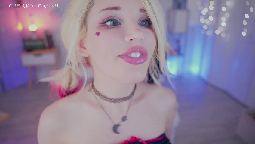 MyCherryCrush - NEW ASMR Harley Quinn | Wet Pussy Sounds | Glass Toys & Buttplugs | Dirty Talking & moaning | Spit play & Tingly Wet Tongue Sounds