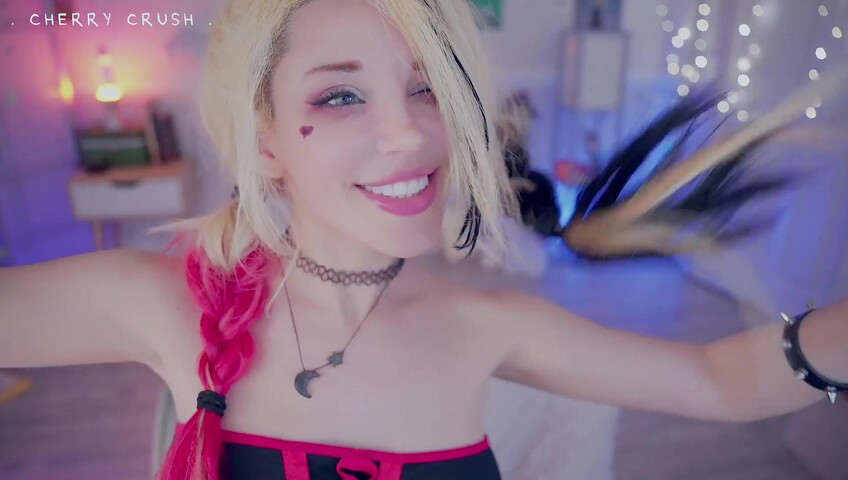 MyCherryCrush - NEW ASMR Harley Quinn | Wet Pussy Sounds | Glass Toys & Buttplugs | Dirty Talking & moaning | Spit play & Tingly Wet Tongue Sounds