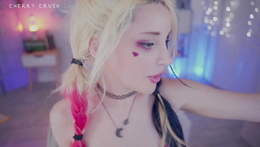 MyCherryCrush - NEW ASMR Harley Quinn | Wet Pussy Sounds | Glass Toys & Buttplugs | Dirty Talking & moaning | Spit play & Tingly Wet Tongue Sounds