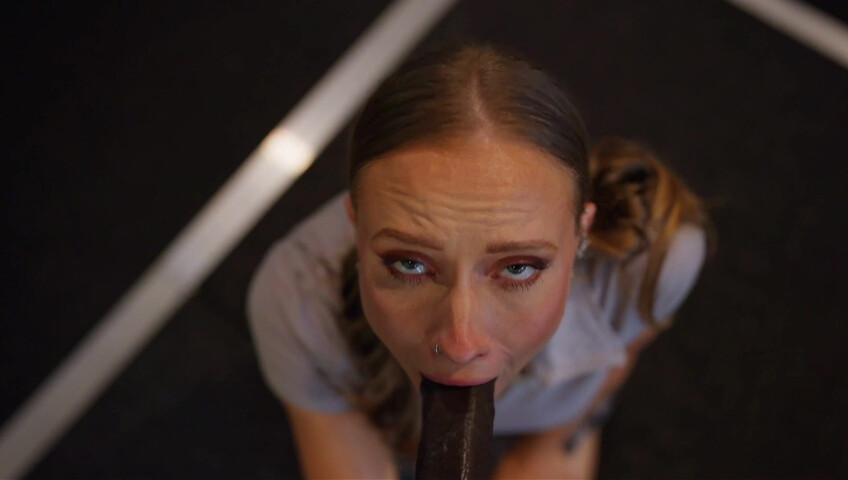 Scarlet Chase - Caught Masturbating In School Gym By Coach With BBC