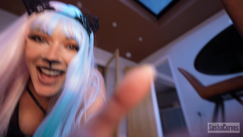 Sasha Curves - Giantess Neko Girl Hunts Her Prey