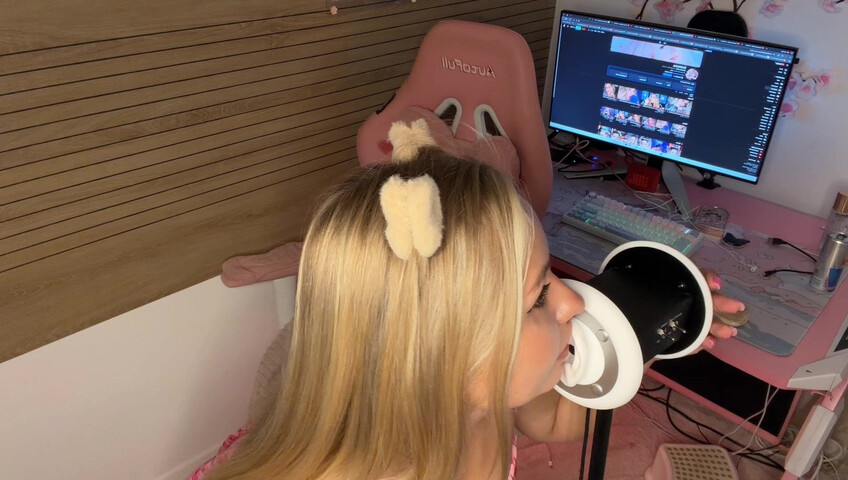 Simka ASMR: lametones con vestido rosa