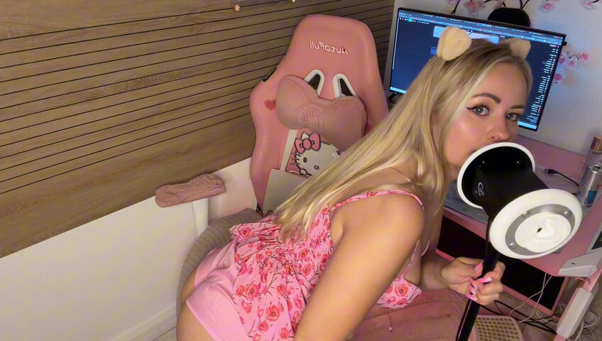Simka ASMR: lametones con vestido rosa