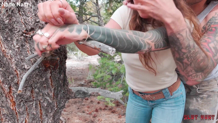 Eden Ivy's Tied Up Anal Sex In The Woods - Anal - BDSM - Sex - Blowjob - Outdoor - Tied Up - Outdoor Anal - Outdoor Creampie - Outdoor Blowjob - Gagging
