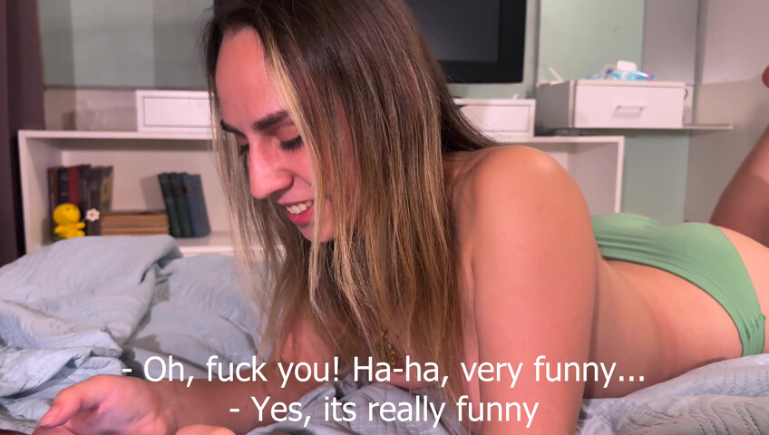 Die sexy Sklavin wird beim Telefonieren hart durchgenommen – Sex – Füße – Amateur-Sex – Rollenspiel – Russisch – Cumshot