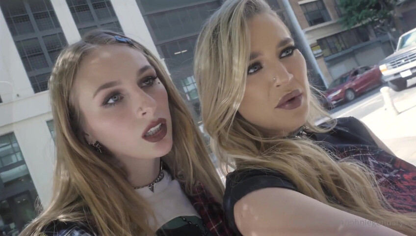 Angel Youngs & Blake Blossom's FFM Threesome - Blowjob - Sex - Threesome - BBC - Lesbian - American - American Blowjob - American Threesome - Goth - BBC Threesome