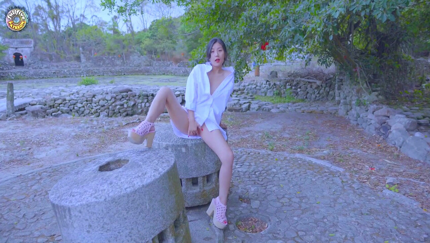 FullFive Squirts While Masturbating In Public - Outdoor - Masturbation - Squirting - Public - Shaved Pussy - Heels - Small Tits - Dildo - Vibrator - Pussy Rubbing