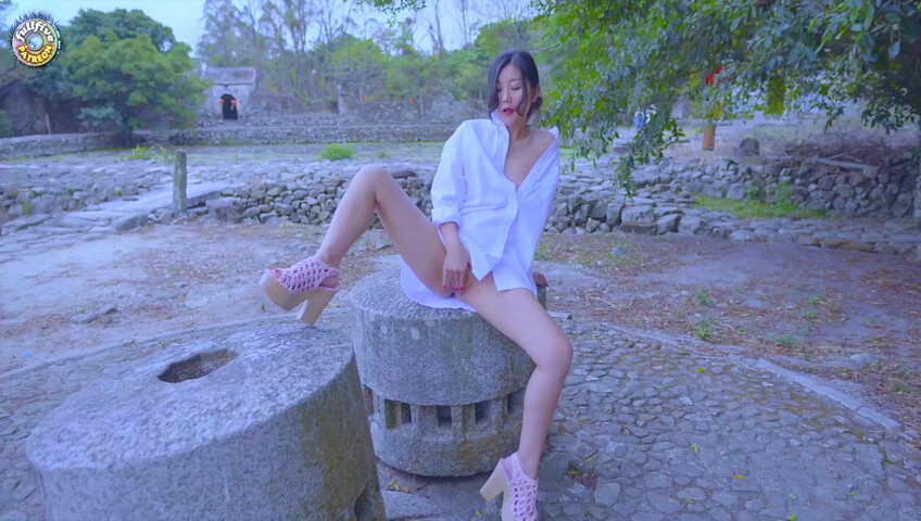 FullFive Squirts While Masturbating In Public - Outdoor - Masturbation - Squirting - Public - Shaved Pussy - Heels - Small Tits - Dildo - Vibrator - Pussy Rubbing
