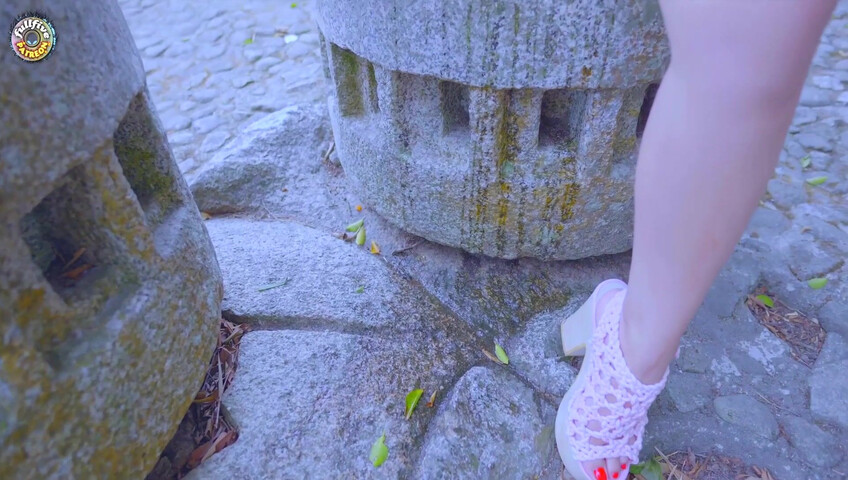 FullFive Squirts While Masturbating In Public - Outdoor - Masturbation - Squirting - Public - Shaved Pussy - Heels - Small Tits - Dildo - Vibrator - Pussy Rubbing
