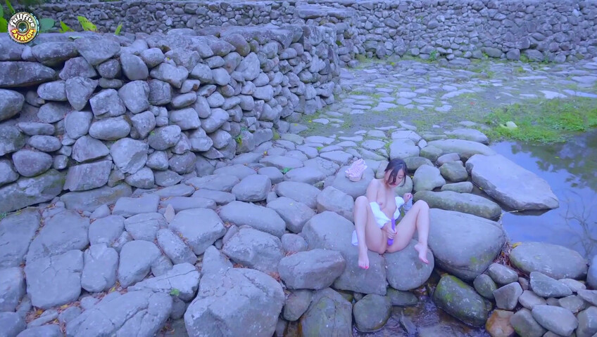 FullFive Squirts While Masturbating In Public - Outdoor - Masturbation - Squirting - Public - Shaved Pussy - Heels - Small Tits - Dildo - Vibrator - Pussy Rubbing